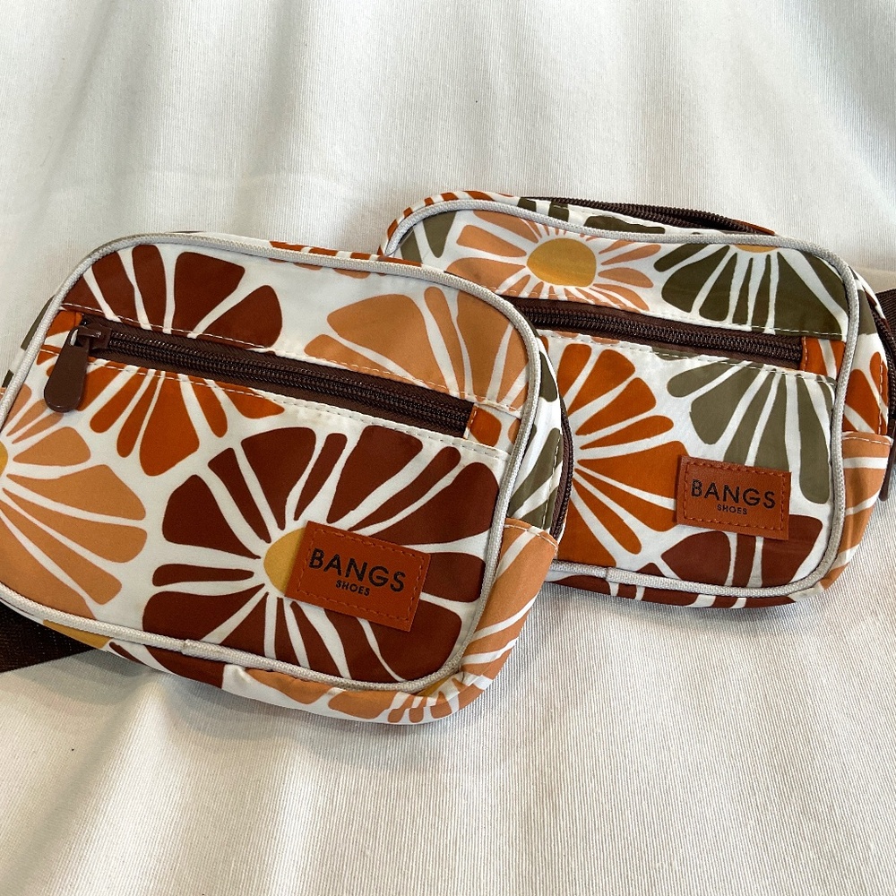 Bangs Shoes Floral Crossbody Fanny/Sling Pack Bag - used.